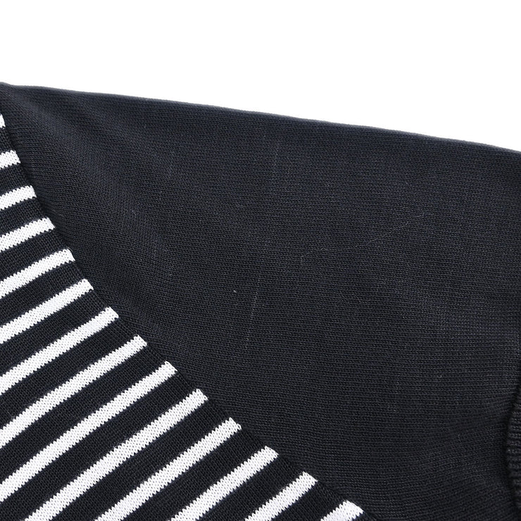 Chanel Short Sleeve Cardigan Black #38 162872