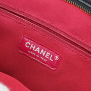 Chanel Black Lambskin Calfskin Gabrielle 2way Tote Handbag 165051