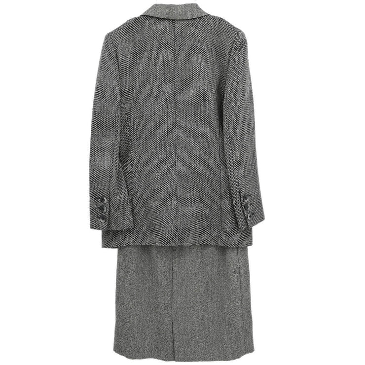 Christian Dior Setup Suit Jacket Skirt Gray MD2EF0030 #38?40 165382