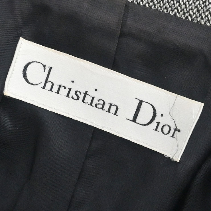 Christian Dior Setup Suit Jacket Skirt Gray MD2EF0030 #38?40 165382