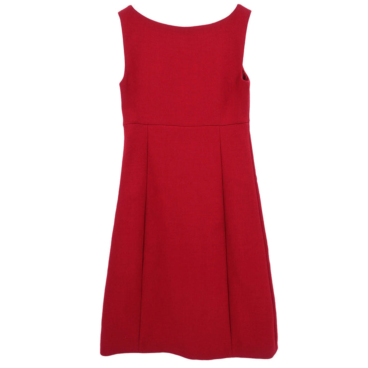 Prada Sleeveless Dress Red APD1 2012 1635 #38 165404
