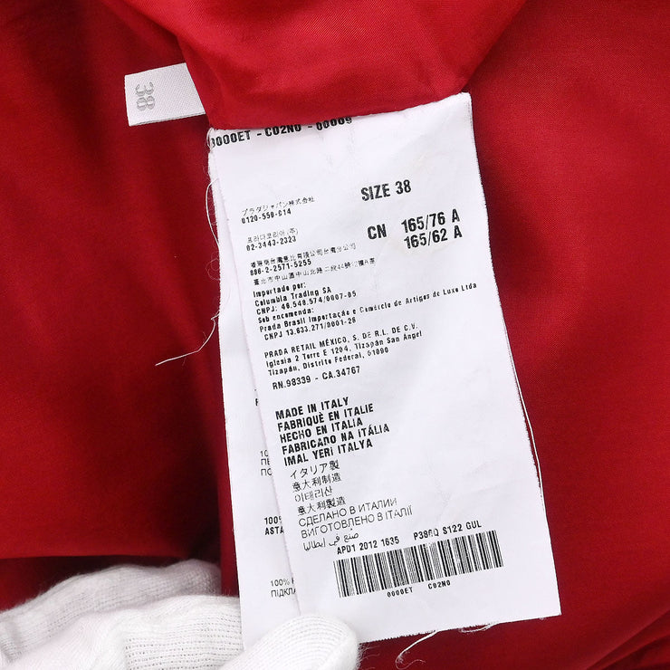 Prada Sleeveless Dress Red APD1 2012 1635 #38 165404