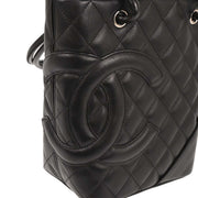 Chanel Black Calfskin Cambon Ligne Tote Handbag 165678