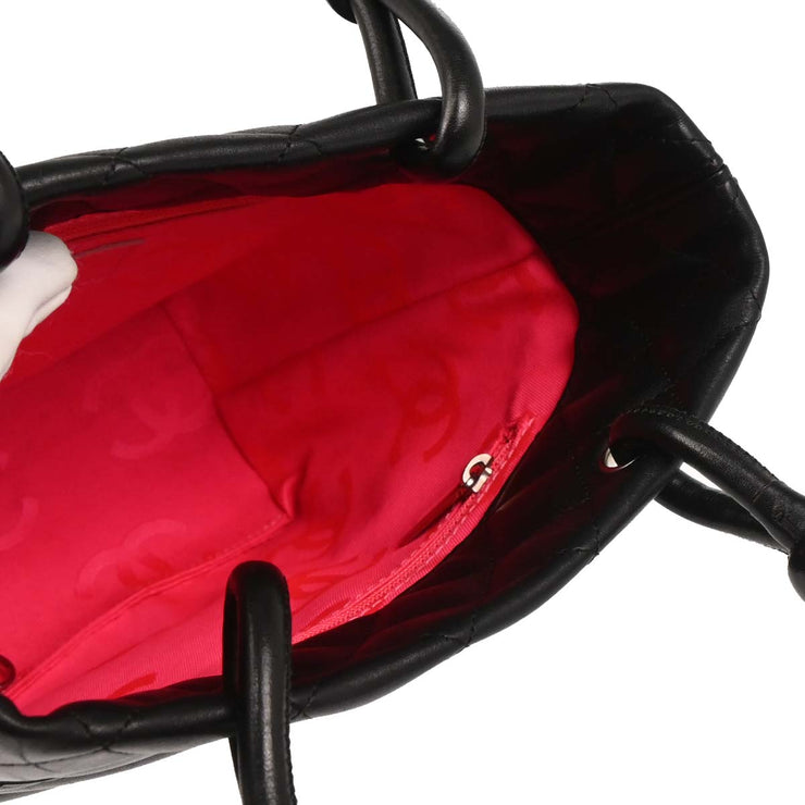 Chanel Black Calfskin Cambon Ligne Tote Handbag 165678