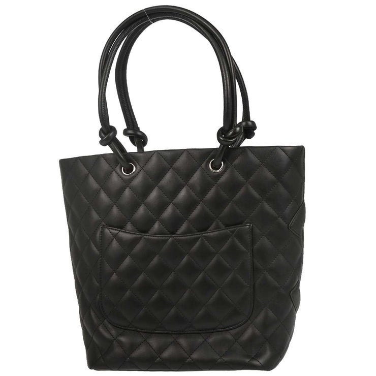 Chanel Black Calfskin Cambon Ligne Tote Handbag 165679