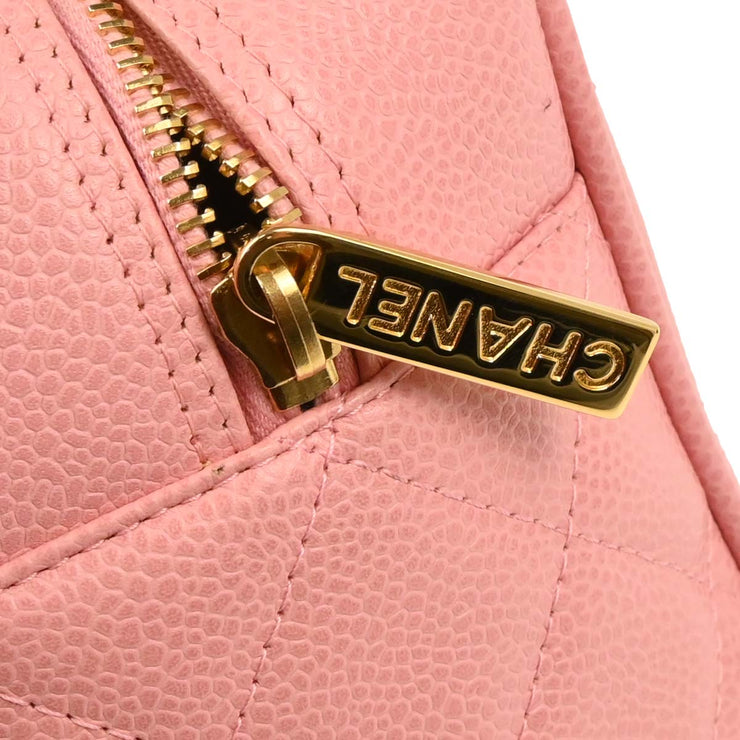 Chanel Pink Calfskin Bowling Bag 27 165735