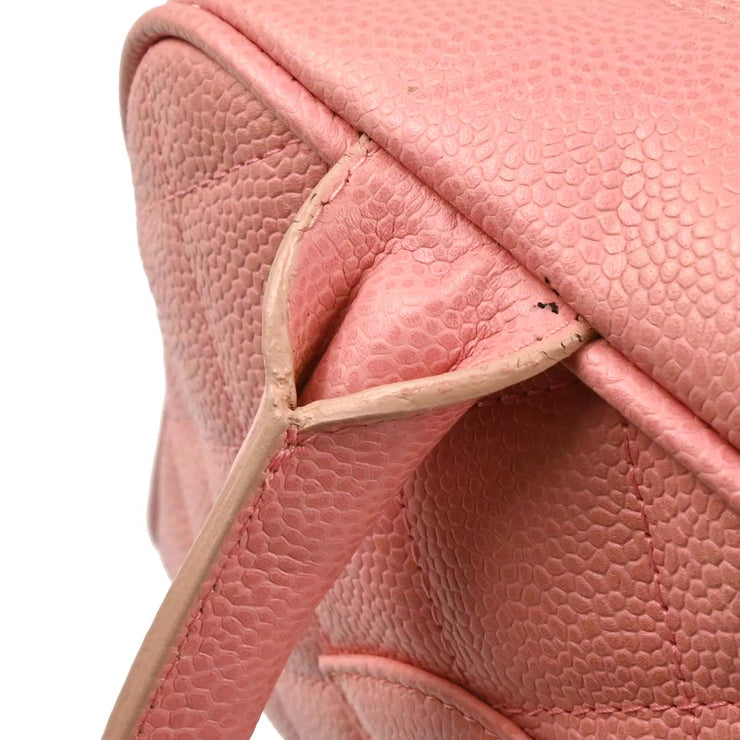 Chanel Pink Calfskin Bowling Bag 27 165735
