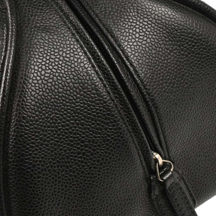 Chanel Black Calfskin Bowling Bag 27 165738
