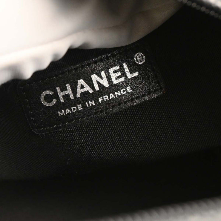 Chanel Black Calfskin Bowling Bag 27 165738