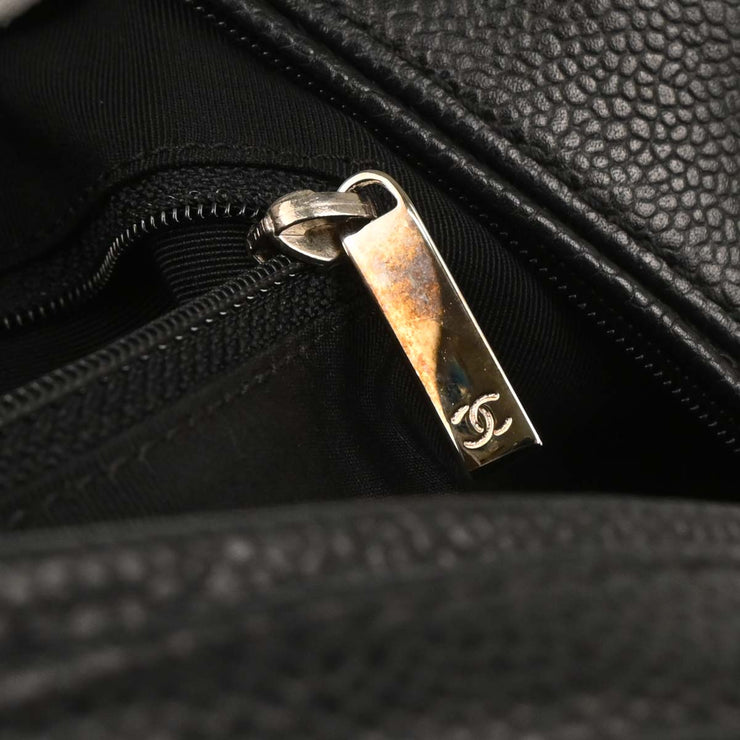 Chanel Black Calfskin Bowling Bag 27 165738
