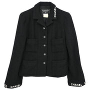 Chanel Single Breasted Jacket Black 165944