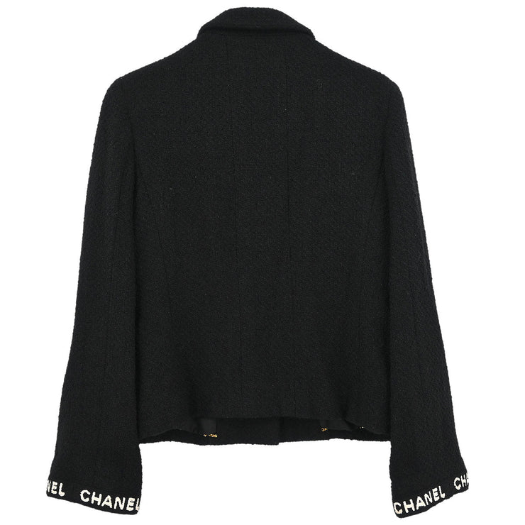 Chanel Single Breasted Jacket Black 165944