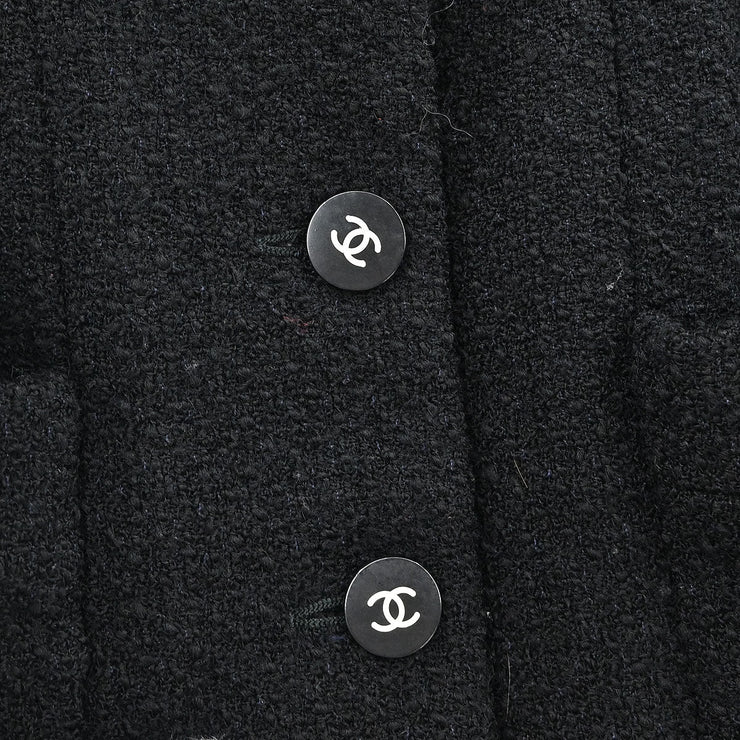 Chanel Single Breasted Jacket Black 165944