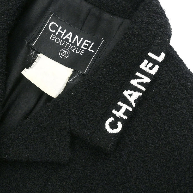 Chanel Single Breasted Jacket Black 165944