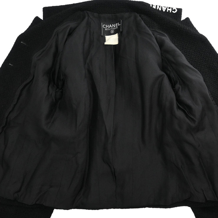 Chanel Single Breasted Jacket Black 165944
