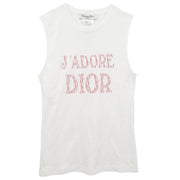 Christian Dior Sleeveless Tank Top White 4P16155301 #38 166027