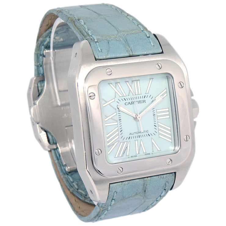Cartier * Santos 100 Ref.W20132X8 Quartz Watch SS