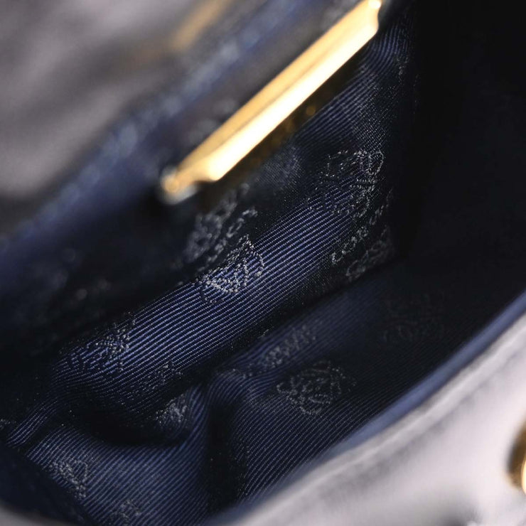 Loewe Navy Leather Handbag L26 166077