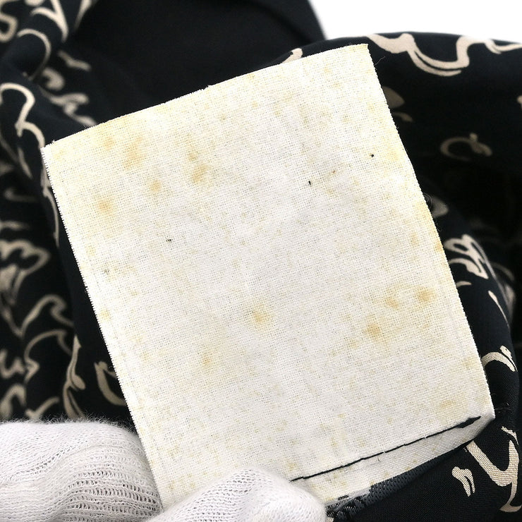 Chanel Single Breasted Jacket Black 93P #38 166170