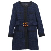 Chanel Single Breasted Jacket Navy P57229V43218 #38 166172