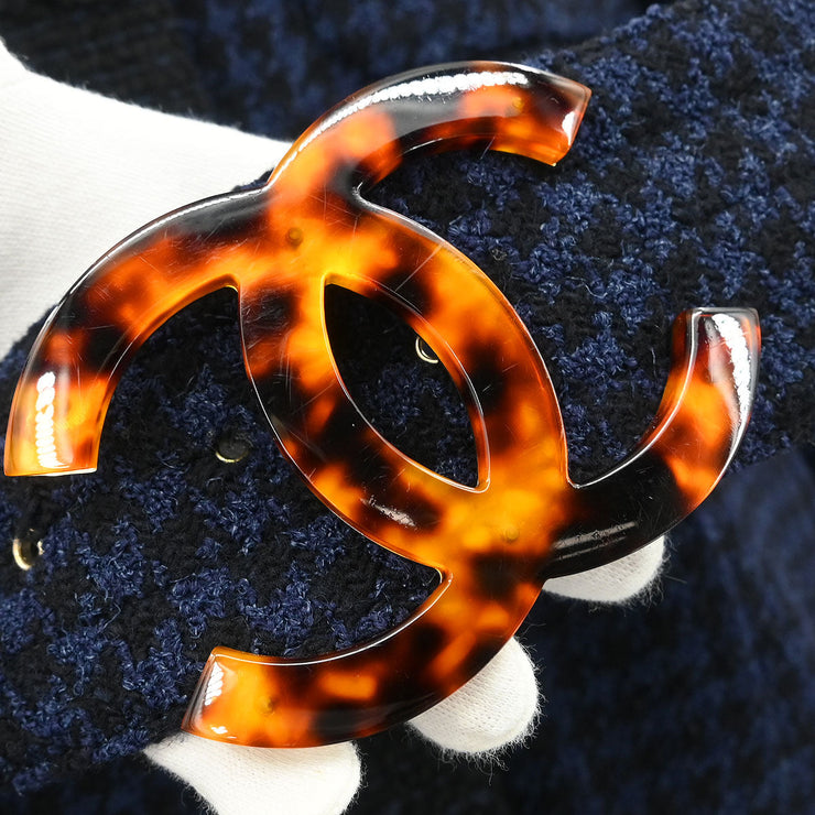 Chanel Single Breasted Jacket Navy P57229V43218 #38 166172