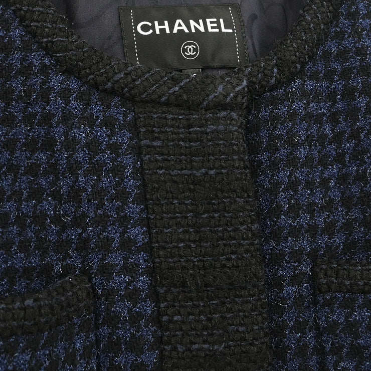 Chanel Single Breasted Jacket Navy P57229V43218 #38 166172
