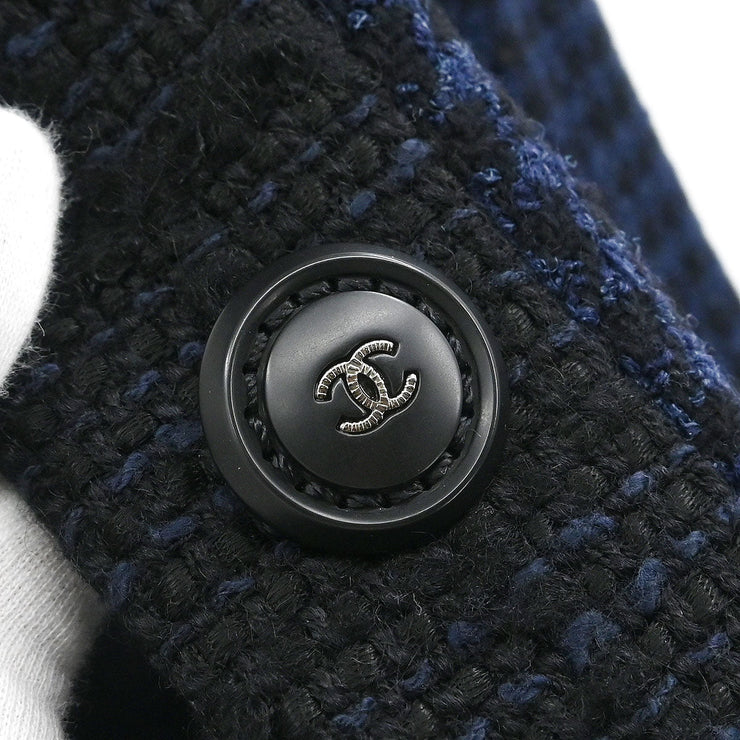 Chanel Single Breasted Jacket Navy P57229V43218 #38 166172