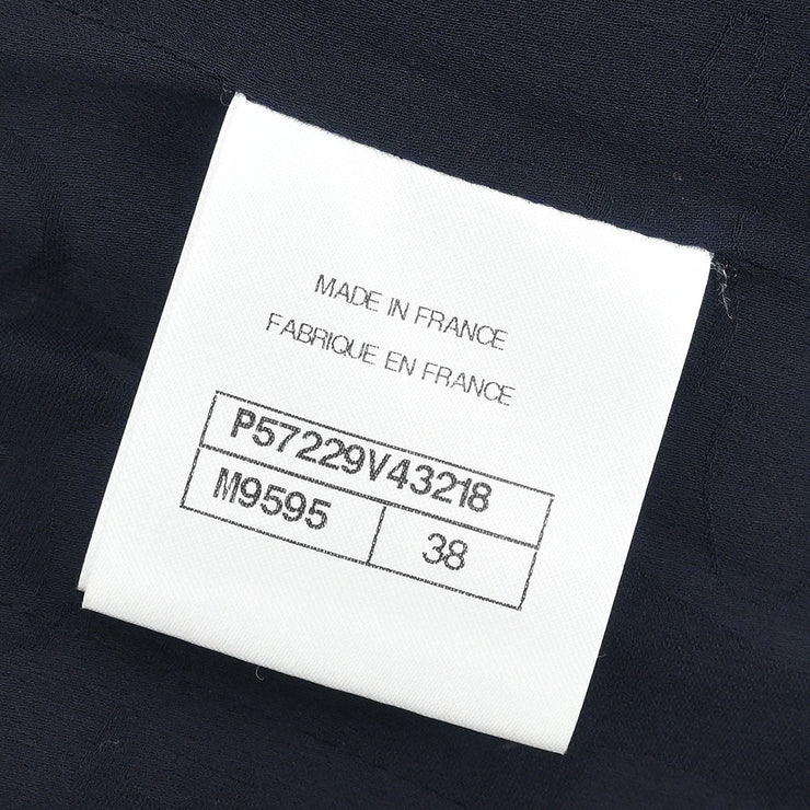 Chanel Single Breasted Jacket Navy P57229V43218 #38 166172
