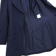Chanel Single Breasted Jacket Navy 97P #38 166177