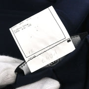 Chanel Single Breasted Jacket Navy 97P #38 166177