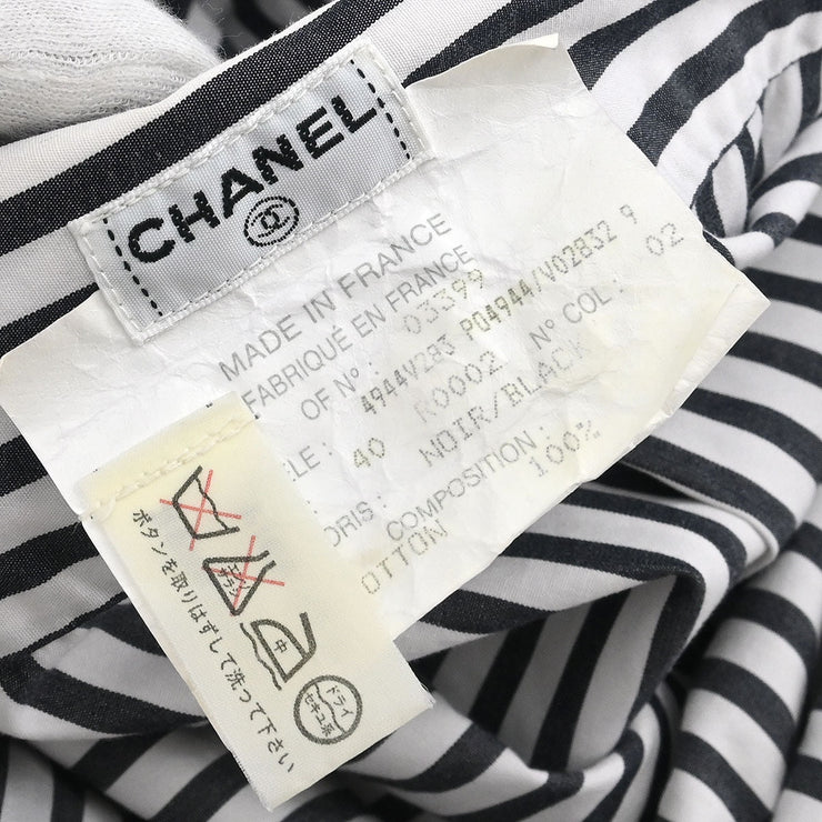Chanel Shirt Blouse White 03399 #40 166178