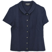 Chanel Short Sleeve Top Navy 166183