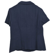 Chanel Short Sleeve Top Navy 166183