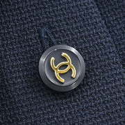 Chanel Short Sleeve Top Navy 166183