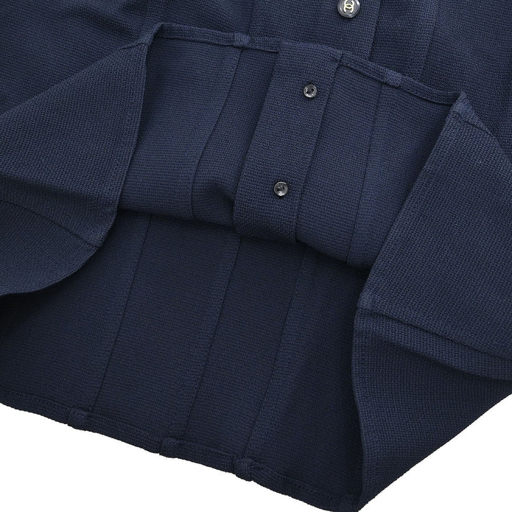 Chanel Short Sleeve Top Navy 166183