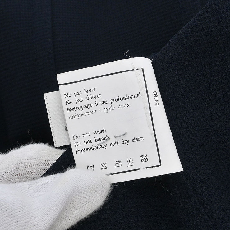 Chanel Short Sleeve Top Navy 166183