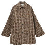 Celine Coat Macadam Brown 21811852BX2714F #38 166184