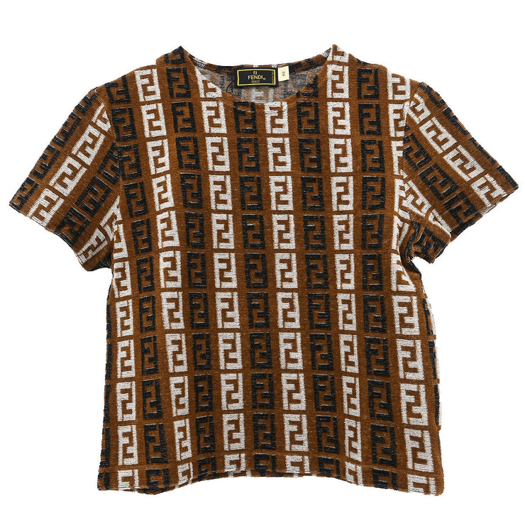 Fendi Short Sleeve Top Zucca Brown D-OS-9300 #42 166192