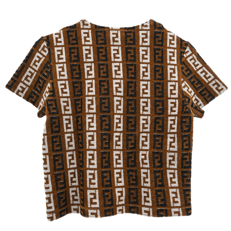 Fendi Short Sleeve Top Zucca Brown D-OS-9300 #42 166192