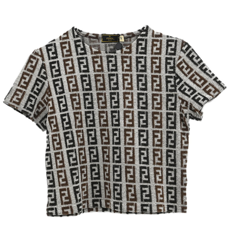 Fendi Short Sleeve Top Zucca Gray D-OS-9300 #42 166193