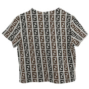 Fendi Short Sleeve Top Zucca Gray D-OS-9300 #42 166193