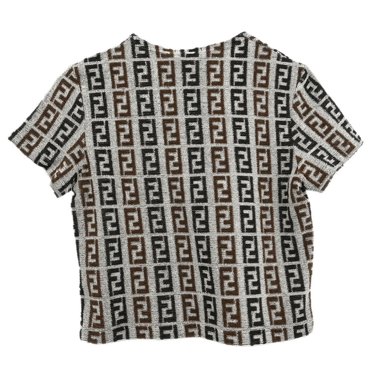 Fendi Short Sleeve Top Zucca Gray D-OS-9300 #42 166193