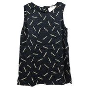 Chanel Sleeveless Top Black 01296 #38 166194