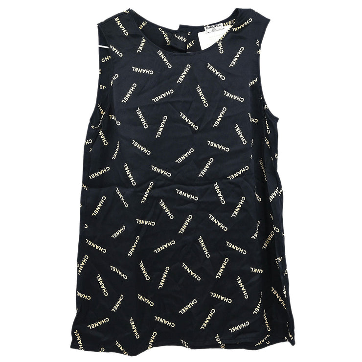 Chanel Sleeveless Top Black 01296 #38 166194