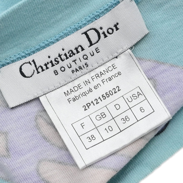 Christian Dior Short Sleeve T-shirt Top Light Blue 2P12155022 #38 166197
