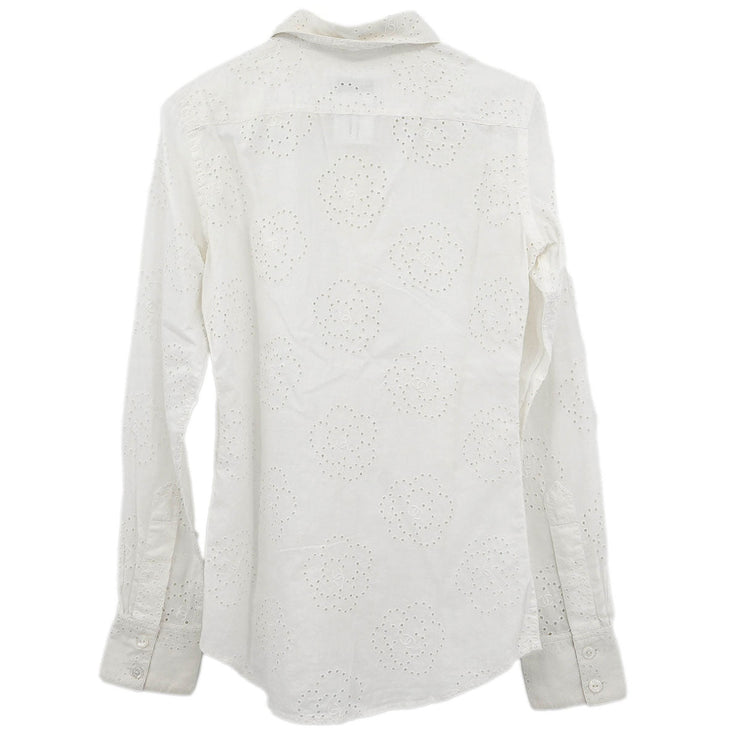 Chanel Shirt Blouse White 08P #38 166200