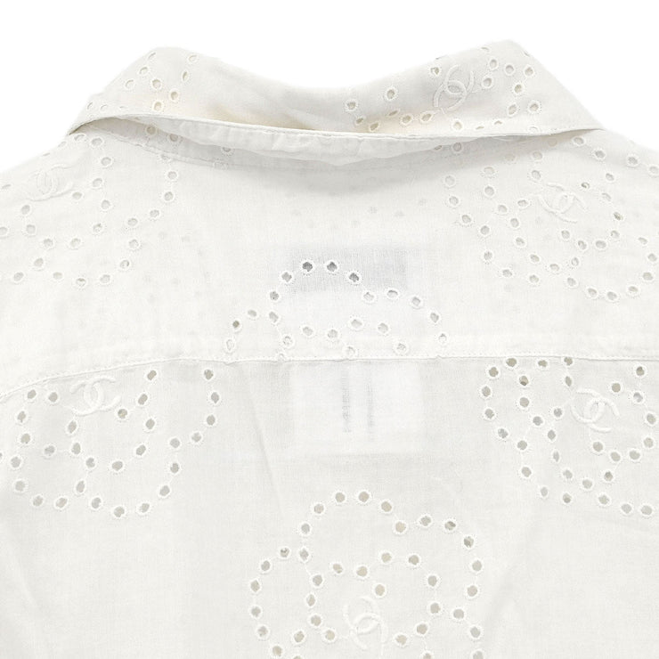 Chanel Shirt Blouse White 08P #38 166200