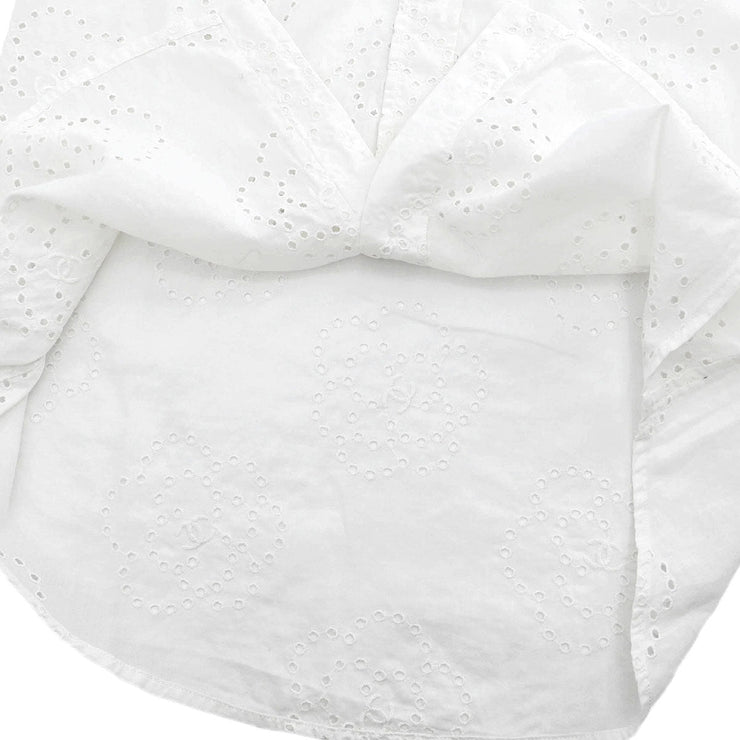 Chanel Shirt Blouse White 08P #38 166200