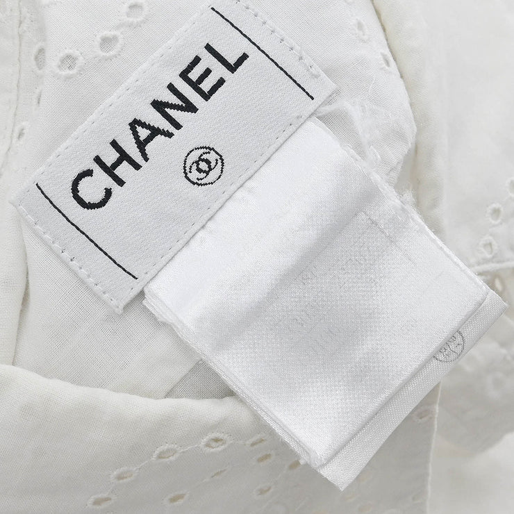 Chanel Shirt Blouse White 08P #38 166200