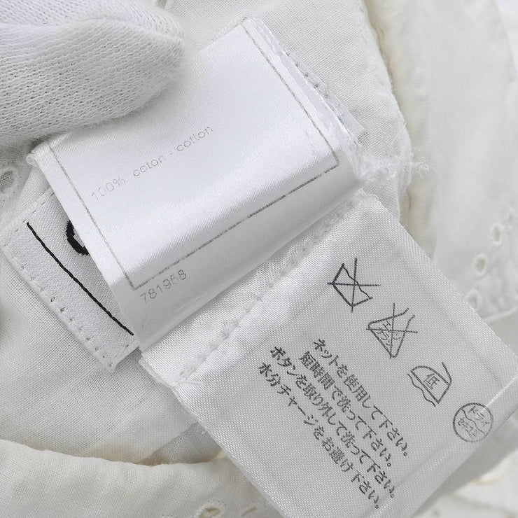 Chanel Shirt Blouse White 08P #38 166200
